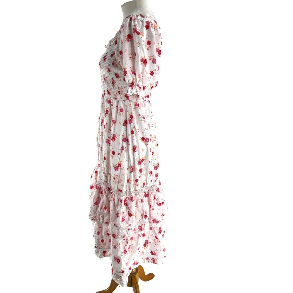 LoveShackFancy Target Floral Smocked Cosette Cottagecore Farmhouse Dress Medium - Picture 7 of 12